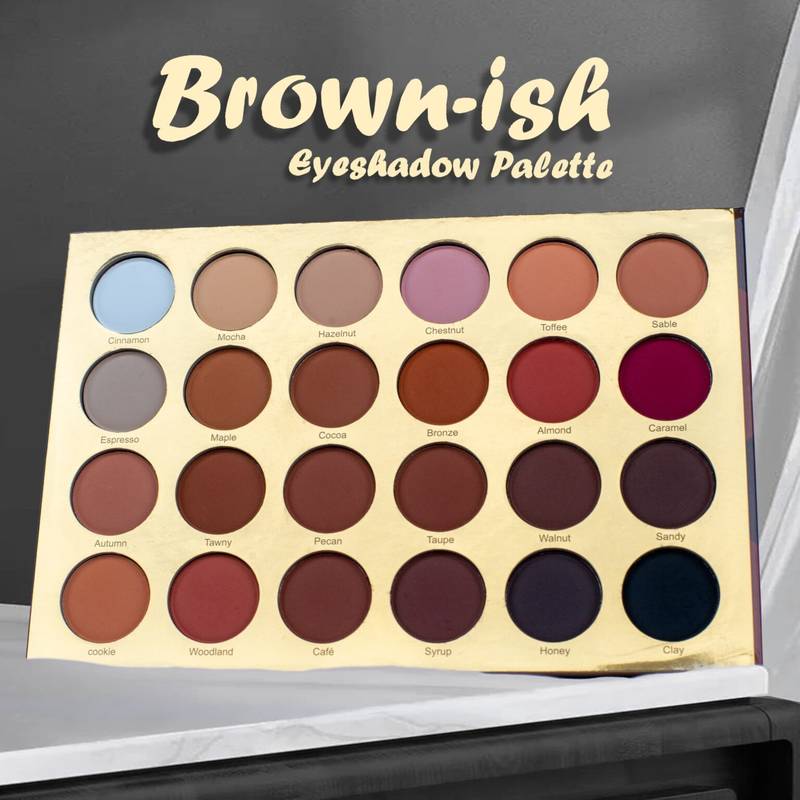 Brownish eyeshadow palette Blossom makeup