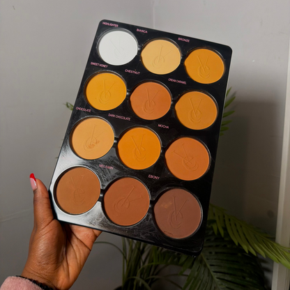 12-in-1 poudre compacte palette VEE BEAUTY