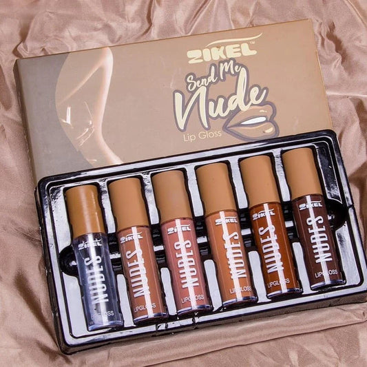 Pack de 6 nude ligloss Zikel cosmetics