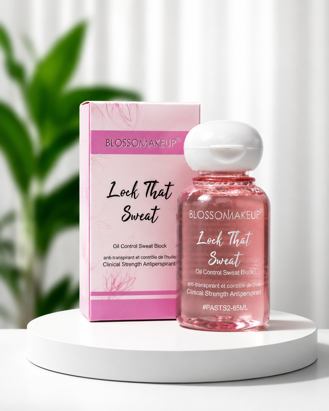 Lock that sweat Blossom makeup